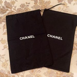 2 Chanel shoe dust bags
